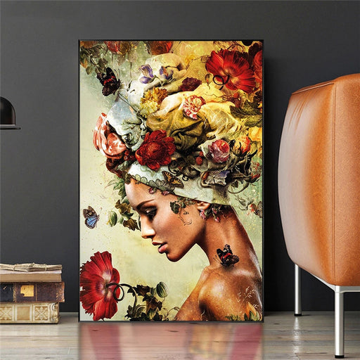 Exotic Belle Print on Canvas