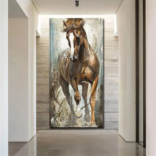 Horse Abstract Print on Canvas 
