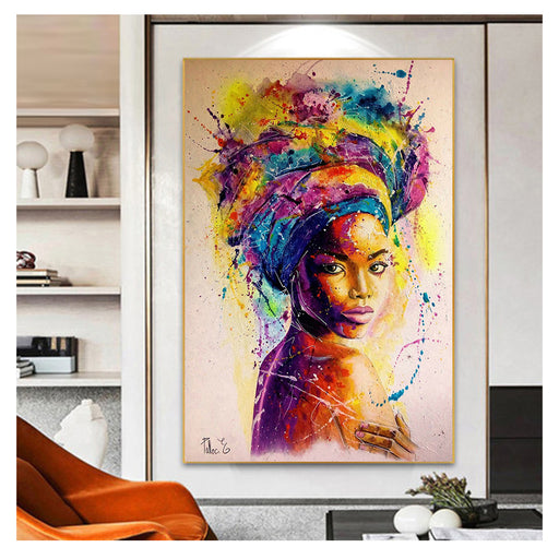 African Princess Print on Canvas