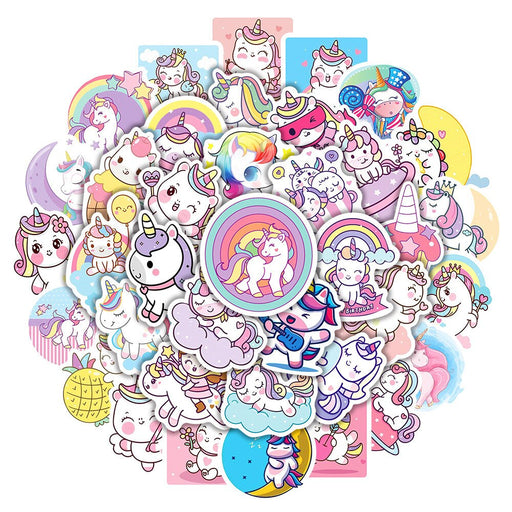 Cute Cartoon Unicorn Stickers
